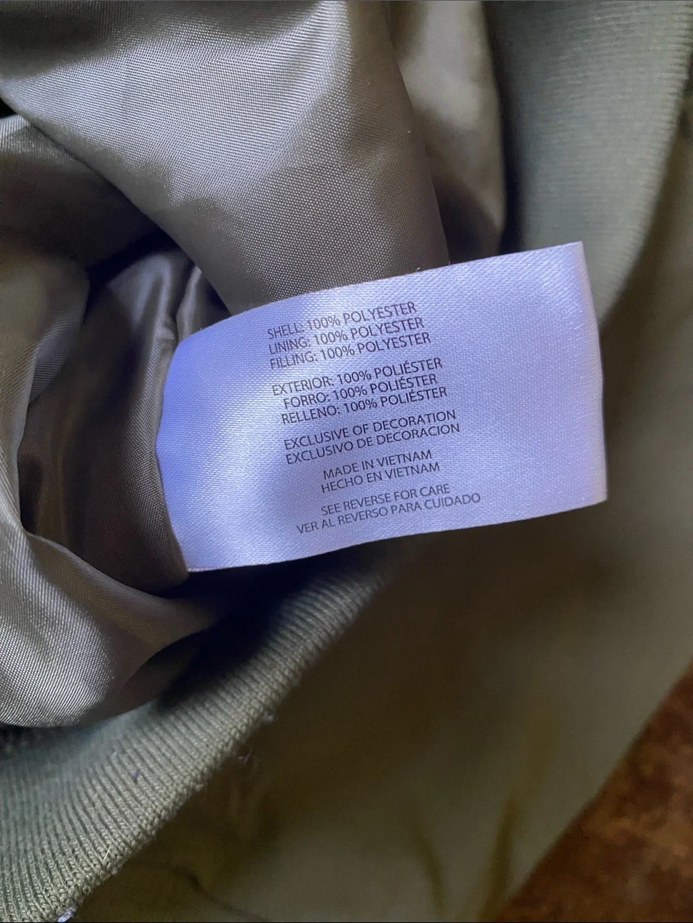 Men's Banana Republic Olive Green Bomber Jacket Size MD